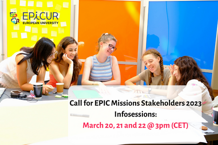 EPIC Missions 23/24: Call for Stakeholders Infosessions